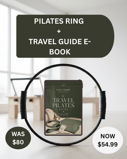 GŪD FORME Portable Pilates Ring + Travel Pilates Guide E-Book